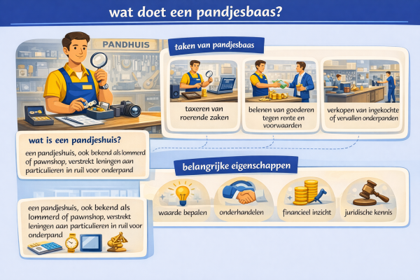 Alles over het beroep pandjesbaas Wat doet een pandjesbaas